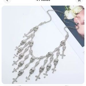 COPY - Betsey Johnson Multi Skulls & Crosses Necklace